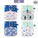 Fralda Ecológica Ajustável - Kit 4un