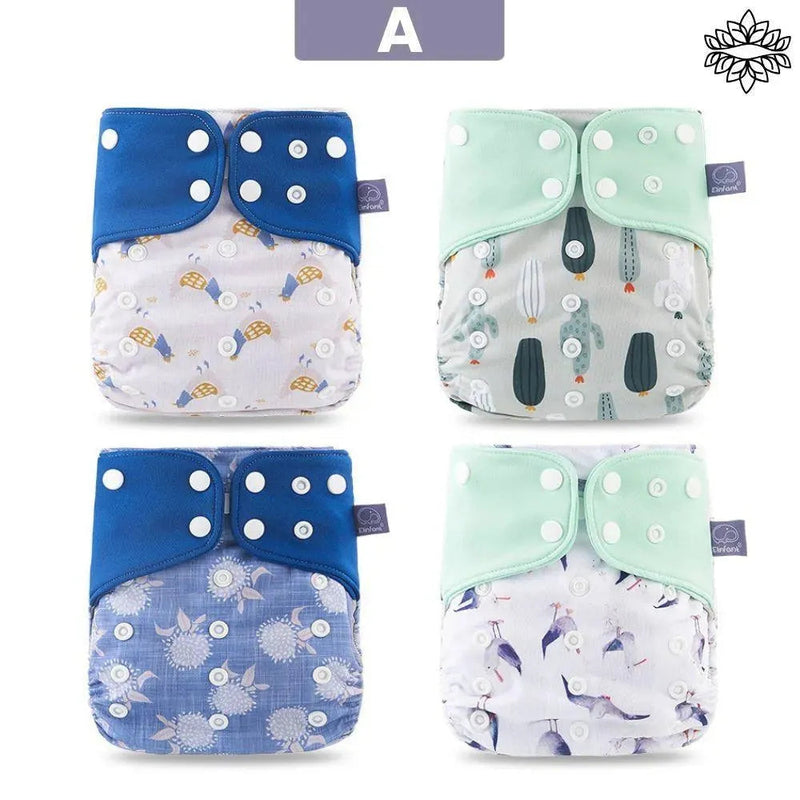 Fralda Ecológica Ajustável - Kit 4un