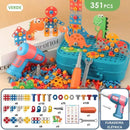 Maleta de Ferramentas Infantil + Furadeira Elétrica