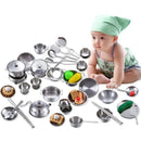 Kit cozinha infantil inox - 25 Peças