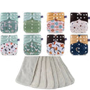 Fralda Ecológica Kit 8 Unidades + 8 absorventes