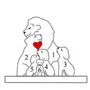 Quebra-Cabeça Família de Leões - Personalizado