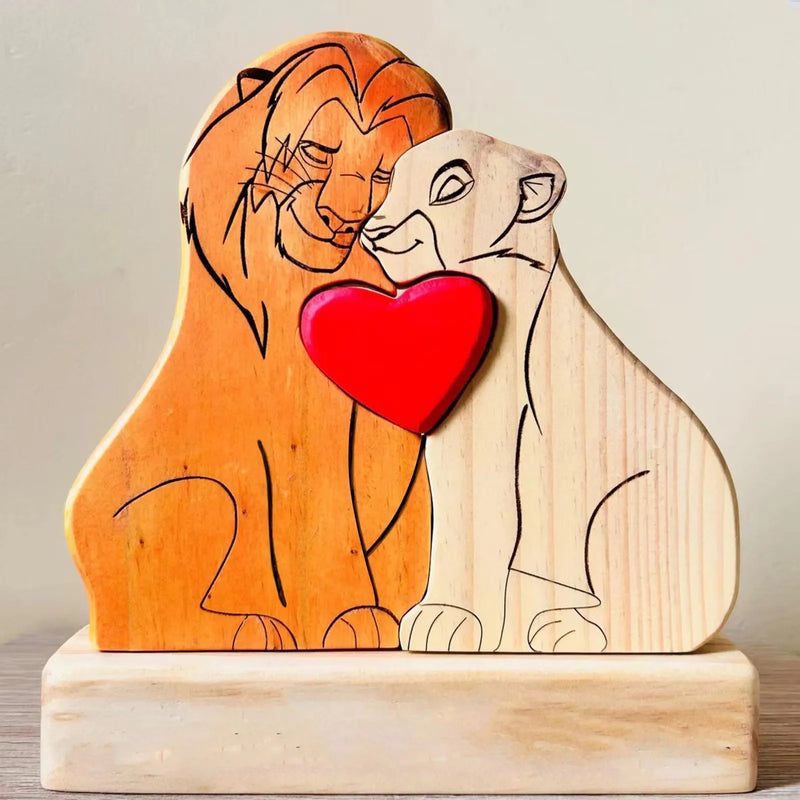 Quebra-Cabeça Personalizado - Família Rei Leão