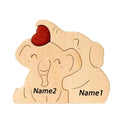 Quebra-Cabeça Personalizado - Família Elefante