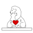 Quebra-Cabeça Família de Leões - Personalizado