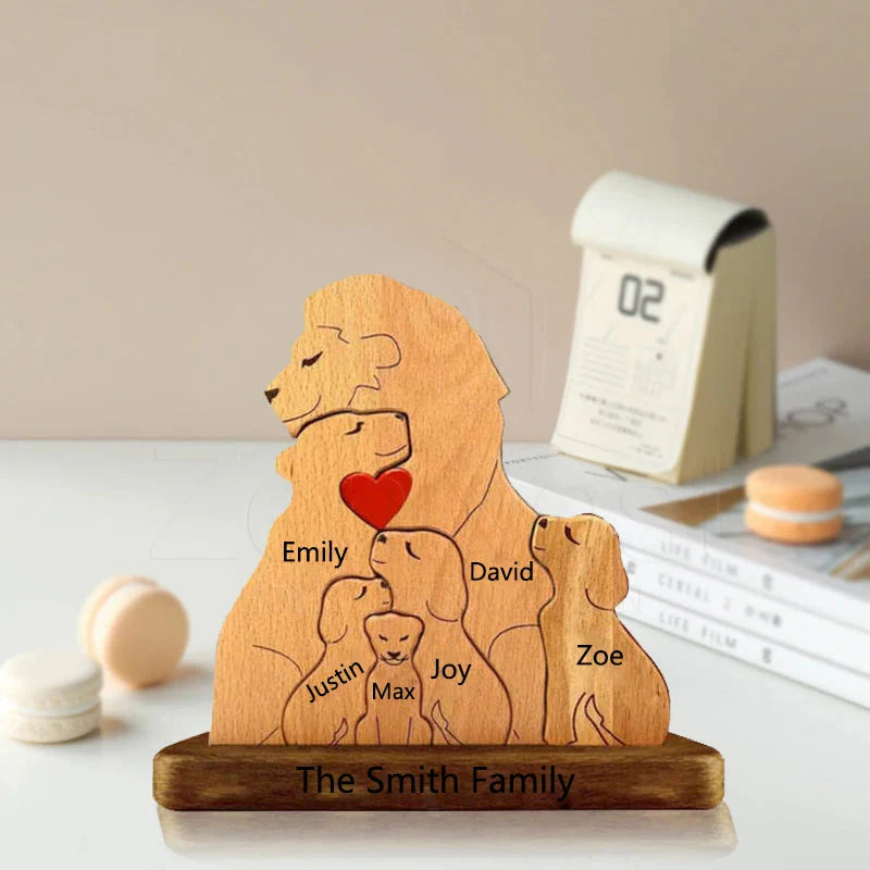 Quebra-Cabeça Família de Leões - Personalizado