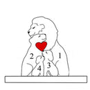 Quebra-Cabeça Família de Leões - Personalizado