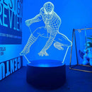 Luminaria Homem Aranha - LED 3D Com Controle 16 Cores