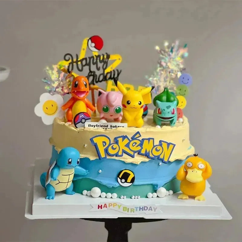 Decoração Topper para Bolo Pikachu 13 Peças