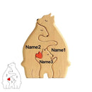 Quebra-Cabeça Família Urso - Nome Personalizado