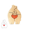 Quebra-Cabeça Família Urso - Nome Personalizado