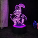 Luminaria Homem Aranha - LED 3D Com Controle 16 Cores