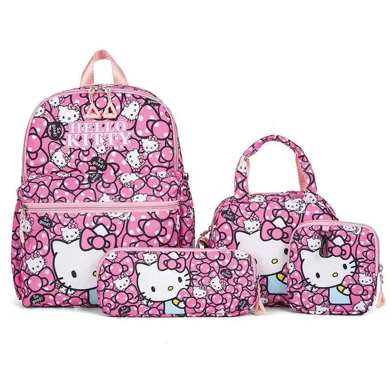 Kit Mochila Hello Kitty - Kuromi 4 peças