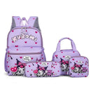 Kit Mochila Hello Kitty - Kuromi 4 peças