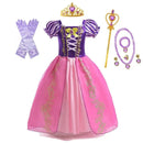 Vestido Infantil Princesa Rapunzel