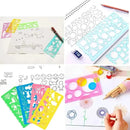 Kit 13 Réguas Geométricas Stencils